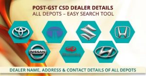 Post GST CSD Canteen Dealers contact