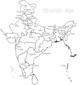 Contact numbers of CSD area depots