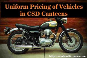 Uniform Pricing of Vehicles in CSD Canteens