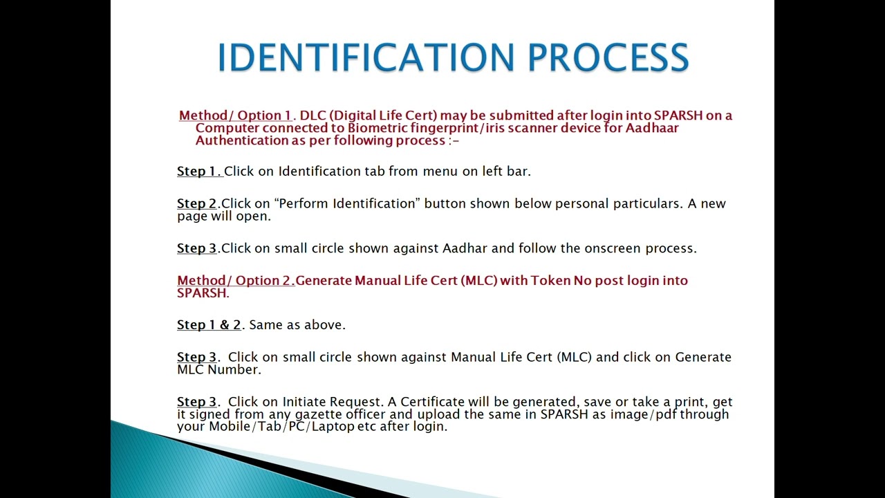 identification process in SPARSH