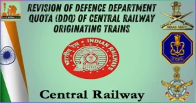 Revision of Defence Department Quota (DDQ) of Central Railway originating Trains