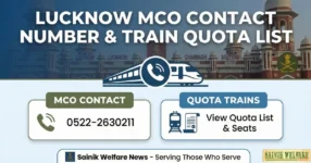 MCO Lucknow contact number and MCO Quota Train List