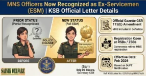 MNS Officers Now Recognized as Ex-Servicemen (ESM)