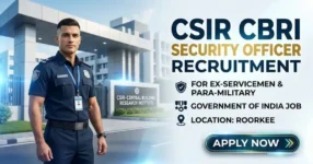 CSIR CBRI Security Officer Recruitment 2026