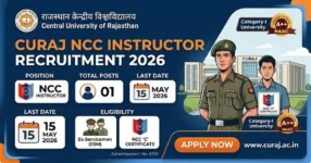 CURAJ NCC Instructor Recruitment 2026