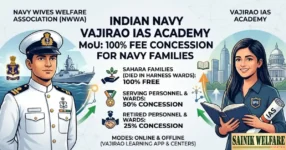 Indian Navy Vajirao IAS Academy MoU: 100% Fee Concession for Navy Families