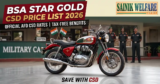 BSA Gold Star Bike CSD Price List updated Jul 2026
