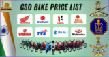 Bike CSD Price list updated December 2024