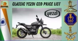 Classic Yezdi CSD Price list updated December 2024