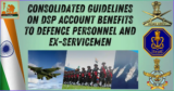 Consolidated Guidelines on DSP Account benefits to Defence Personnel and Ex-Servicemen