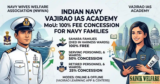 Indian Navy Vajirao IAS Academy MoU: 100% Fee Concession for Navy Families