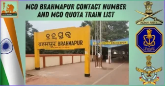 MCO Brahmapur contact number and MCO Quota Train List