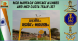MCO Madgaon contact number and MCO Quota Train List