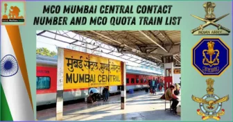 MCO Mumbai Central contact number and MCO Quota Train List