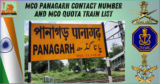 MCO Panagarh contact number and MCO Quota Train List