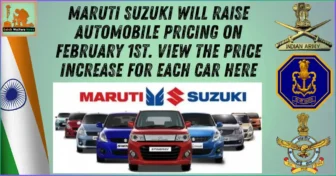 Maruti Suzuki will raise automobile pricing on February 1st. View the price increase for each car here