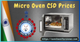 Microwave Oven CSD Price List updated October 2025