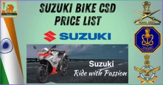 Suzuki Bike CSD Price List updated October 2025