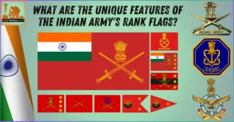 What are the unique features of the Indian Army’s rank flags?